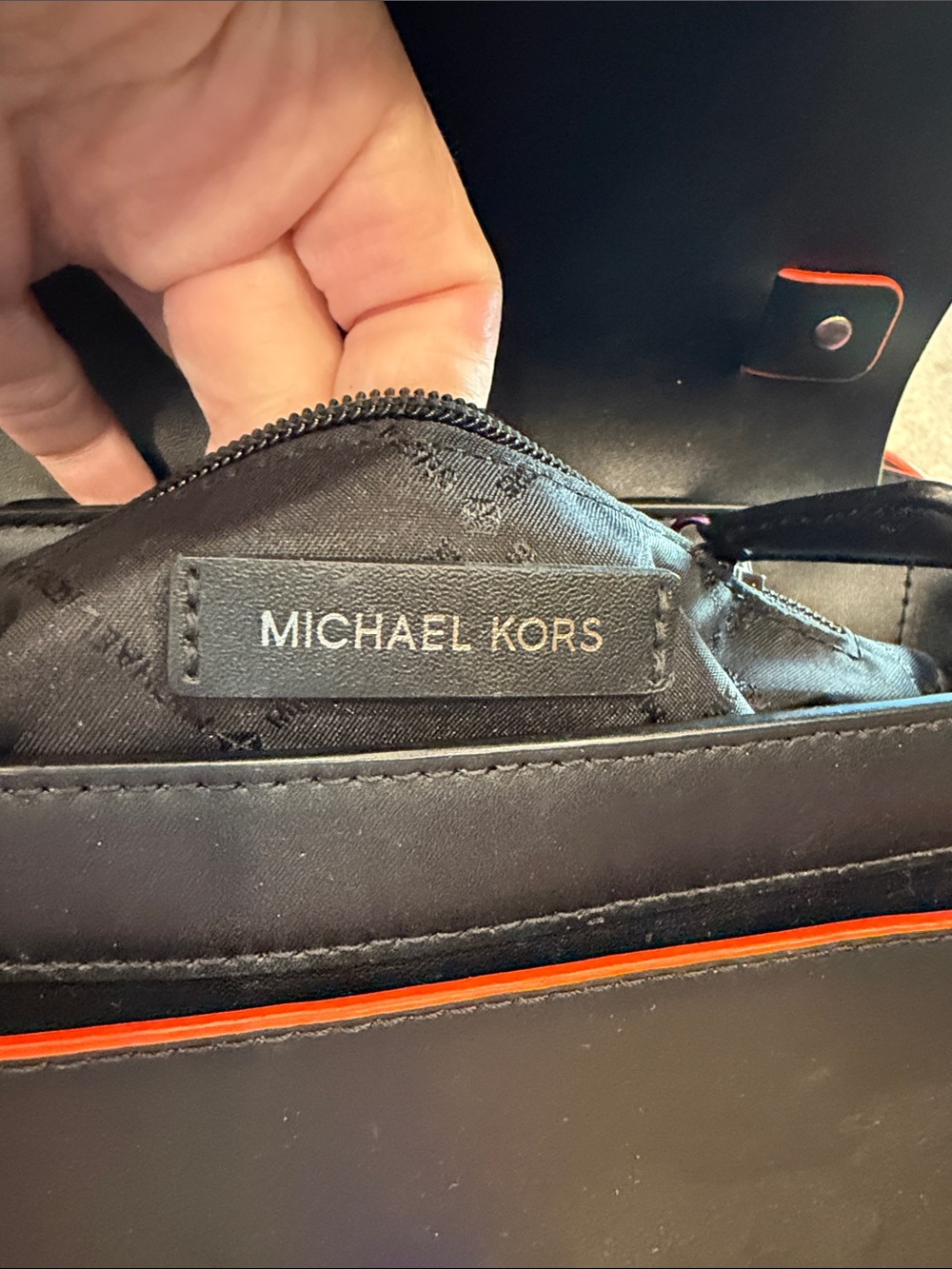 Michael Kors Black Satchel with multi Trim and Iridescent Hardware - Picture 7 of 15